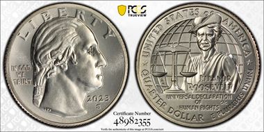 2023-S 25C Eleanor Roosevelt MS67