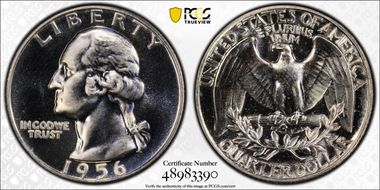 1956 25C FS-701, Reverse Die Gouge PR68