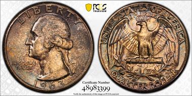 1963 25C DDO FS-103 MS65