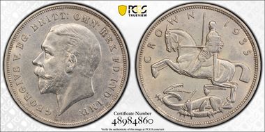 1935 Crown S-4048 .500 Silver N1