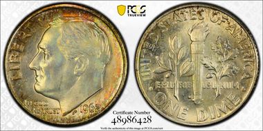 1962-D 10C MS67+ FB