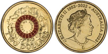 2023 $2 35th Ann $2 Coin Set Colorized Lest we Forget-War Graves MS67