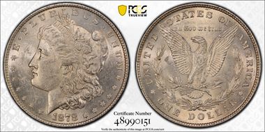 1878 8TF $1 AU58
