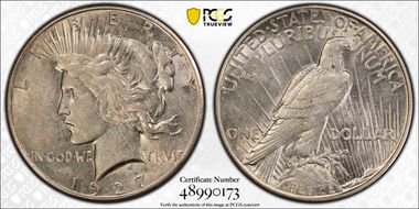 1927-S $1 AU50