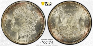 1891-CC $1 MS65
