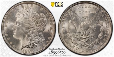 1886 $1 MS67+