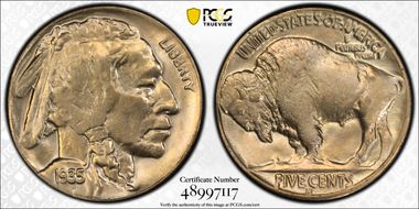 1935-D 5C MS65