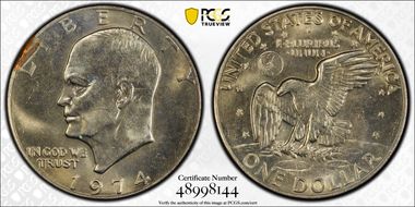 1974 $1 MS64