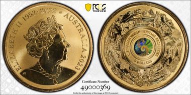 2023 $5 Australian World Heritage Colorized MS69