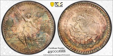 1982-Mo Onza Libertad Ag MS67