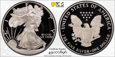 1995-W $1 Silver Eagle PR70DCAM
