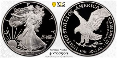 2022-S $1 Silver Eagle PR69DCAM
