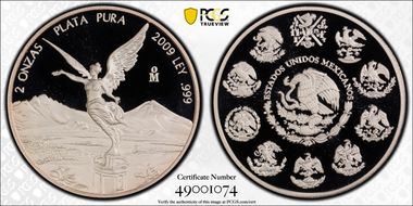 2009-Mo 2 Onza Libertad Ag PR70DCAM
