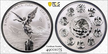 2023-Mo 5 Onza Libertad Ag Rev PR PR69