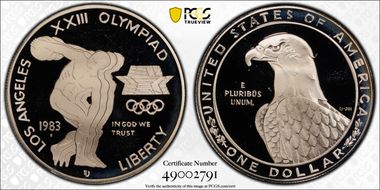 1983-S $1 Olympic PR69DCAM