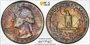1957 25C MS67