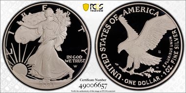 2023-S $1 Silver Eagle PR70DCAM