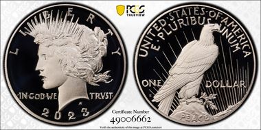 2023-S $1 Peace Dollar PR70DCAM