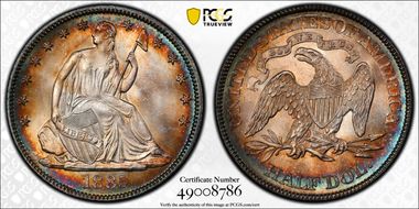 1885 50C MS66