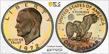 1972-S $1 Silver PR68CAM