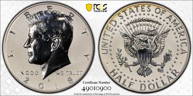 2018-S 50C Reverse Proof Silver 50th Anniversary Set PR68