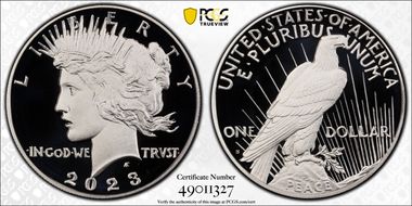 2023-S $1 Peace Dollar First Strike PR70DCAM