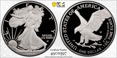 2024-W  $1 Silver Eagle First Strike PR69DCAM