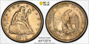 1875-CC 20C AU58