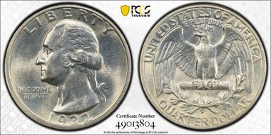 1932-D 25C AU55