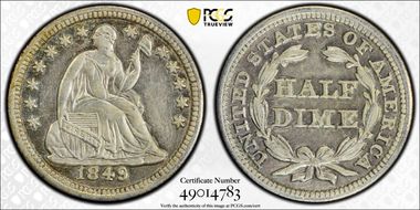 1849/"8" H10C FS-303 Overdate N1