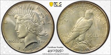 1935 $1 MS66+
