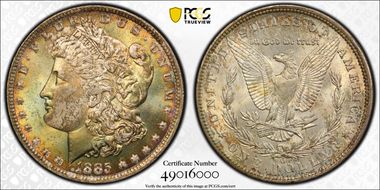 1885-O $1 MS66