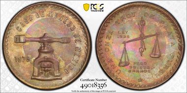 1979-Mo Onza KM-M49b.4 Ag Type 4 N1