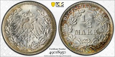 1905-A 1/2 Mk J-16 MS67