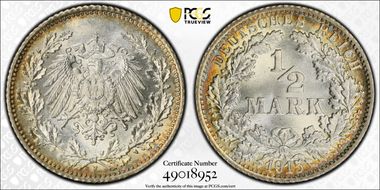 1915-F 1/2 Mk J-16 MS67