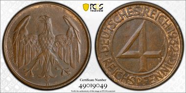 1932-D 4 Rcpfg J-315 MS64BN