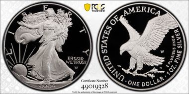 2024-W  $1 Silver Eagle First Strike PR70DCAM