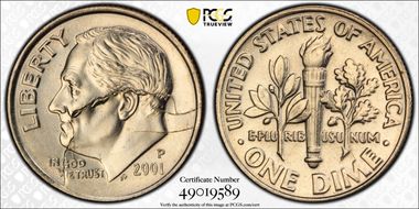 2001-P 10C MS63