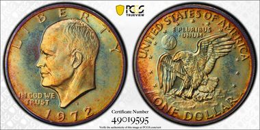 1972-S $1 Silver PR67CAM