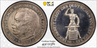 (1925) Medal Death of Ebert Ag SP64