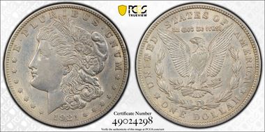 1921 $1 Morgan N1