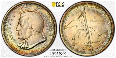 1936 50C Cleveland MS67