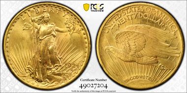 1924 $20 MS65