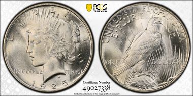1925 $1 MS67+ 