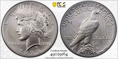 2023 $1 Peace Dollar MS70