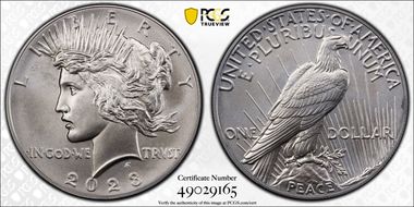 2023 $1 Peace Dollar MS70