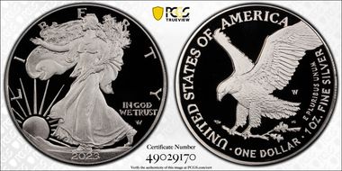 2023-W $1 Silver Eagle PR70DCAM