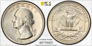1932-S 25C AU55