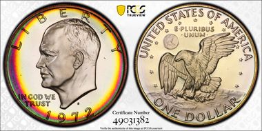 1972-S $1 Silver PR69DCAM