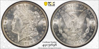 1879-S $1 MS62